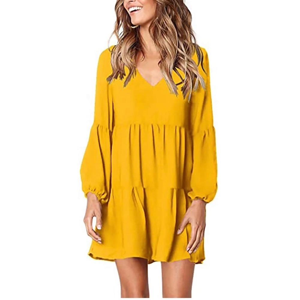 Ruffle tiered dress in size SMALL